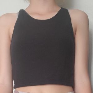 Black crop top